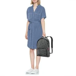 Reisenthel Mini Maxi Rucksack Rugzak - Opvouwbaar - 14L - Signature Black Zwart -Reisbagage Winkel 1200x1200 2101