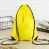 Merkloos Gymtas Met Rijgkoord - Nylon Rugzakjes – Nylon Rugzak – Geel -Reisbagage Winkel 1200x1200 2172