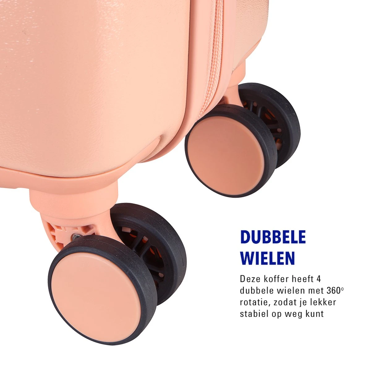 Princess Traveller Harlem - Handbaggage Koffer - Roze - S - 55cm 10 Princess Traveller Harlem - Handbaggage Koffer - Roze - S - 55cm - Afbeelding 8