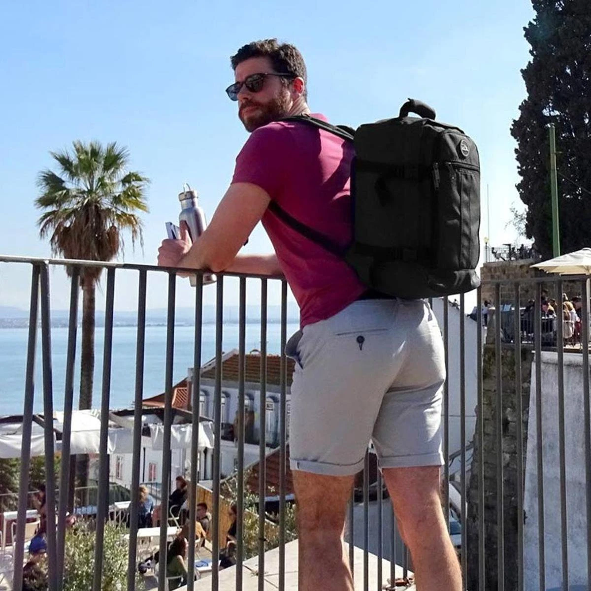 CabinMax Metz Reistas – Handbagage 20L – Rugzak – Schooltas - 40x25x20 Cm – Compact Backpack – Lichtgewicht – Oxide Rood 9 CabinMax Metz Reistas – Handbagage 20L – Rugzak – Schooltas - 40x25x20 Cm – Compact Backpack – Lichtgewicht – Oxide Rood - Afbeelding 7