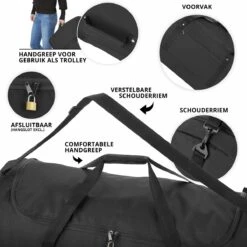 TravelZ Opvouwbare Wieltas | Reistas Op Wielen | 100 Liter | Verbeterd 2022 Model | Zwart 13 TravelZ Opvouwbare Wieltas | Reistas Op Wielen | 100 Liter | Verbeterd 2022 Model | Zwart -Reisbagage Winkel 1200x1200 2278