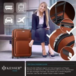 Merkloos Trolley Suitcase Set, Handbagage / Lightweight 4 Rolls Carry-on Trolley Suitcase Board Luggage Cabin Trolley Travel Suitcase Luggage, -Reisbagage Winkel 1200x1200 2289