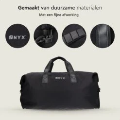 ONYX® Reistas 25L - Lichtgewicht Weekendtas - Sporttas - Waterafstotend En Duurzaam - Zwart -Reisbagage Winkel 1200x1200 2298