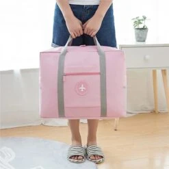 Merkloos Opvouwbare Reistas Roze - Opbergtas - Weekendtas - Reistas Voor Handbagage - Opvouwbare Reistassen Dames - Reistas Voor Op Koffer - Dames Tas - Damestas - Tas Voor Reizen - Sporttas -Reisbagage Winkel 1200x1200 2339