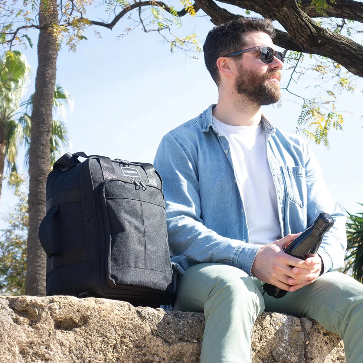 CabinMax Narvik Wieltas - Ryanair Reistas Op Wielen - Handbagage 20L - 40x20x25cm - Zwart 8 CabinMax Narvik Wieltas - Ryanair Reistas Op Wielen - Handbagage 20L - 40x20x25cm - Zwart - Afbeelding 6