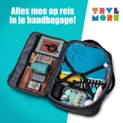 TRVLMORE Reistas - Rugzak - Handbagage Weekendtas - Backpack - Waterafstotend - 40L - Zwart 16 TRVLMORE Reistas - Rugzak - Handbagage Weekendtas - Backpack - Waterafstotend - 40L - Zwart -Reisbagage Winkel 1200x1200 2385