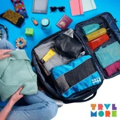 TRVLMORE Reistas - Rugzak - Handbagage Weekendtas - Backpack - Waterafstotend - 40L - Zwart 20 TRVLMORE Reistas - Rugzak - Handbagage Weekendtas - Backpack - Waterafstotend - 40L - Zwart -Reisbagage Winkel 1200x1200 2389