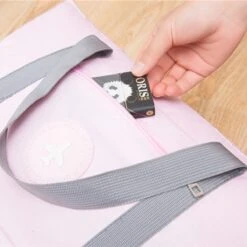 Merkloos TDR-Draagbare Opvouwbare Opbergtas -Handbagage Reistas-Weekendtas- Roze -Reisbagage Winkel 1200x1200 2431