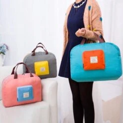 Opvouwbare Draagbare Reistas - Handtas - Schoudertas - Weekendtas - Dames - Heren - Duffle Bag - Roze -Reisbagage Winkel 1200x1200 2494