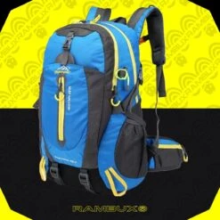 RAMBUX® - Backpack - Wandelrugzak - Licht Blauw - Rugzak - Reistas - 40 Liter -Reisbagage Winkel 1200x1200 2585