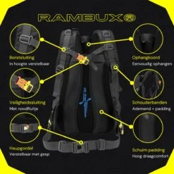 RAMBUX® - Backpack - Wandelrugzak - Licht Blauw - Rugzak - Reistas - 40 Liter -Reisbagage Winkel 1200x1200 2586