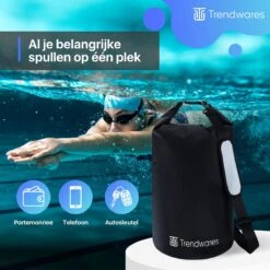 Trendwares - Drybag – Strandtas - Waterdichte Tas – Droogtas – Rugtas - Survival Outdoor Tas – 20 Liter - Zwart 13 Trendwares - Drybag – Strandtas - Waterdichte Tas – Droogtas – Rugtas - Survival Outdoor Tas – 20 Liter - Zwart -Reisbagage Winkel 1200x1200 2597