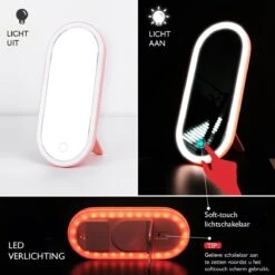 Beautycase Wit - LED-spiegel - Make Up - Make-up Org - Make-up Organizer Met Spiegel - Make-up Koffer - Beautycase - Multifunctioneel - Reisformaat -Reisbagage Winkel 1200x1200 2607