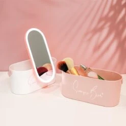 Beautycase Wit - LED-spiegel - Make Up - Make-up Org - Make-up Organizer Met Spiegel - Make-up Koffer - Beautycase - Multifunctioneel - Reisformaat -Reisbagage Winkel 1200x1200 2608