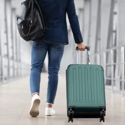 TRVLMORE Koffer - Handbagage - 54x36x20cm - 38L - Donkergroen -Reisbagage Winkel 1200x1200 261