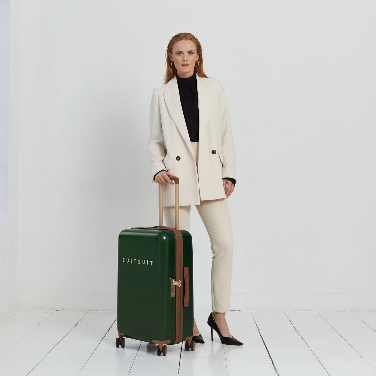 SUITSUIT - Fab Seventies Classic - Beetle Green - Reiskoffer (66 Cm) 4 SUITSUIT - Fab Seventies Classic - Beetle Green - Reiskoffer (66 Cm) - Afbeelding 2