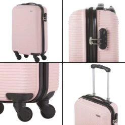 TravelZ Horizon Handbagagekoffer - 54cm Handbagage Trolley Met Gevoerde Binnenkant - Baby Roze -Reisbagage Winkel 1200x1200 394