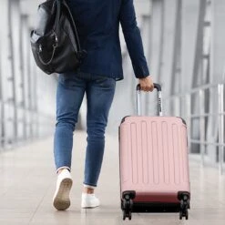 TRVLMORE Koffer - Handbagage - 54x36x20cm - 38L - Roségoud -Reisbagage Winkel 1200x1200 440