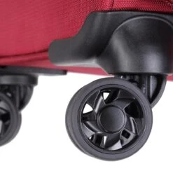 Decent D-Upright Handbagage Koffer - 55 Cm - TSA Slot - Bordeaux Rood -Reisbagage Winkel 1200x1200 548