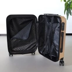 Handbagage Koffer 55cm Goud 4 Wielen Trolley Met Pin -Reisbagage Winkel 1200x1200 570