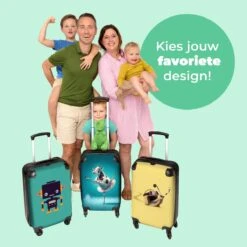 NoBoringSuitcases.com® Koffer - Koe - Ballet - Rok - Portret - Dieren - Trolley Op Wieltjes - Handbagagekoffer - Past Binnen 55x40x20 Cm En 55x35x25 Cm - Reiskoffer -Reisbagage Winkel 1200x1200 694