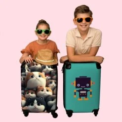 NoBoringSuitcases.com® Koffer - Handbagagekoffer - Kat - Dieren - Poes - Patronen - Trolley Op Wieltjes - Past Binnen 55x40x20 Cm En 55x35x25 Cm - Reiskoffers 16 NoBoringSuitcases.com® Koffer - Handbagagekoffer - Kat - Dieren - Poes - Patronen - Trolley Op Wieltjes - Past Binnen 55x40x20 Cm En 55x35x25 Cm - Reiskoffers -Reisbagage Winkel 1200x1200 742