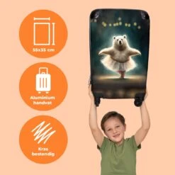 NoBoringSuitcases.com® Koffer - Beer - Rok - Ballet - Licht - Portret - Trolley Op Wieltjes - Reiskoffer - Past Binnen 55x40x20 Cm En 55x35x25 Cm - Handbagagekoffer - Fotokoffer 13 NoBoringSuitcases.com® Koffer - Beer - Rok - Ballet - Licht - Portret - Trolley Op Wieltjes - Reiskoffer - Past Binnen 55x40x20 Cm En 55x35x25 Cm - Handbagagekoffer - Fotokoffer -Reisbagage Winkel 1200x1200 756