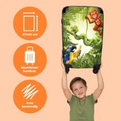 NoBoringSuitcases.com® Koffer Groot - Jungle - Dieren - Groen - Kinderen - Trolley Koffer Met TSA-slot - Met Wielen - 90 Liter - Reiskoffer - 66 Cm 12 NoBoringSuitcases.com® Koffer Groot - Jungle - Dieren - Groen - Kinderen - Trolley Koffer Met TSA-slot - Met Wielen - 90 Liter - Reiskoffer - 66 Cm -Reisbagage Winkel 1200x1200 786