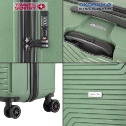 CarryOn Transport TSA Reiskoffer - Trolley 67cm Met Expander - OKOBAN - Dubbele Wielen - Olijf -Reisbagage Winkel 1200x1200 993