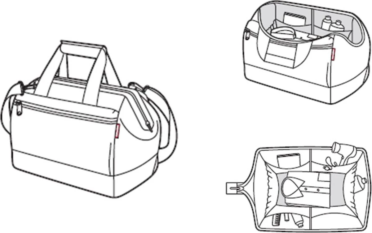 Reisenthel Allrounder L Pocket Reistas - 32L - Dots Zwart 7 Reisenthel Allrounder L Pocket Reistas - 32L - Dots Zwart - Afbeelding 5