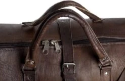 Leren Weekendtas Bruin - Reistas - Weekender - Duffle Bag - Sporttas - Studs & Stones -Reisbagage Winkel 1200x775