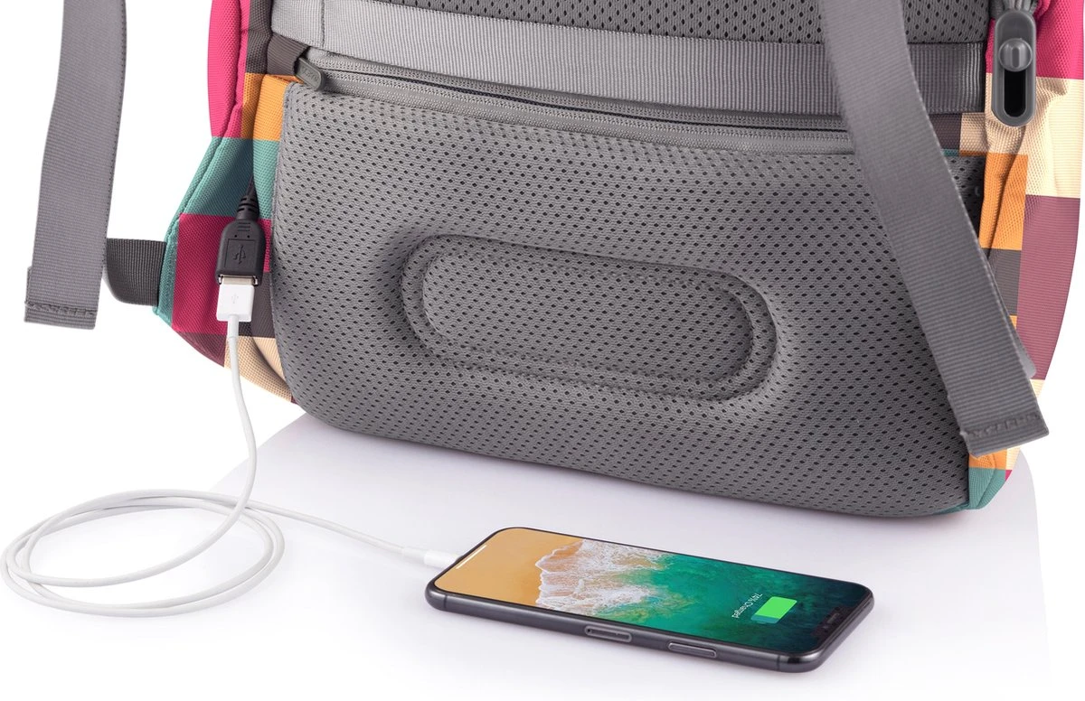 XD Design Bobby Soft Art - Anti-Diefstal Rugzak 16 Liter - Geometric 8 XD Design Bobby Soft Art - Anti-Diefstal Rugzak 16 Liter - Geometric - Afbeelding 6