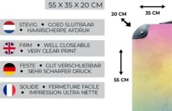 Koffer - Meisje - Regenboog - Trap - Wolken - Kinderen - Koffer Meisje - 35x55x20 Cm - Handbagage - Trolley - Reiskoffer -Reisbagage Winkel 1200x779 2