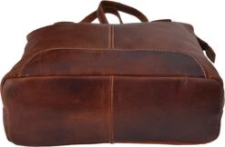 Rugtas Dames Cognac - Echt Leer - Incl. Verstelbare Riem -Reisbagage Winkel 1200x789 5