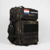 Backpack | Waterdicht | Rugzak | Rugtas | Dagrugzak | Wandelen | Hike Rugzak | Schooltas | 45 Liter | Black Camo