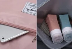 Merkloos Opvouwbare Handbagage Reistas – Opvouwbaar Tot 28 X 18 Cm – Wijnrood -Reisbagage Winkel 1200x813 19