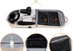 Merkloos Waterdichte Rugzak Inclusief Usb Oplaadstation - Laptoptas 15,6 Inch - Schooltas - Beige - Multifucntioneel -Reisbagage Winkel 1200x843 3