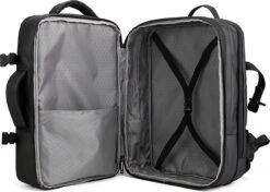 Merkloos Zakelijke Multifunctionele Rugzak/Schouder - Uitbreidbaar- Extra Ruimte -17 Inch Laptop Vak - USB Poort - Voor Werk,School,Reizen - Waterdichte Tas Voor Heren/Dames - Backpack - Zwart -Reisbagage Winkel 1200x857 3