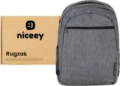 Niceey Rugzak - 20L - 16 Inch - Laptop Rugtas - Waterafstotend - Grijs 15 Niceey Rugzak - 20L - 16 Inch - Laptop Rugtas - Waterafstotend - Grijs -Reisbagage Winkel 1200x859 3