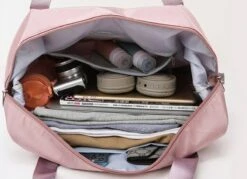 Merkloos Opvouwbare Handbagage Reistas – Opvouwbaar Tot 28 X 18 Cm – Lichtgroen -Reisbagage Winkel 1200x871 3