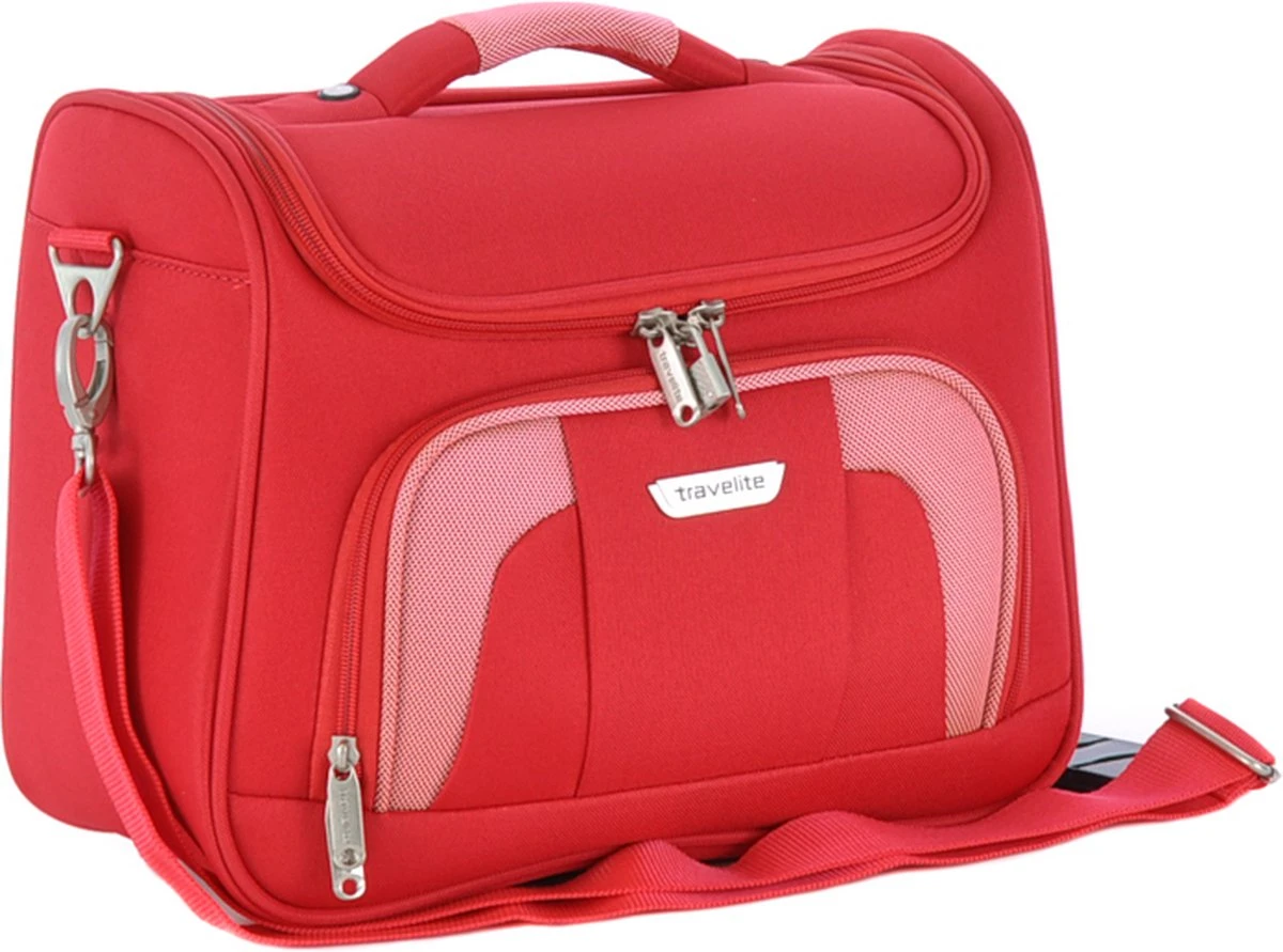 Travelite Orlando Beautycase Red 4 Travelite Orlando Beautycase Red - Afbeelding 2