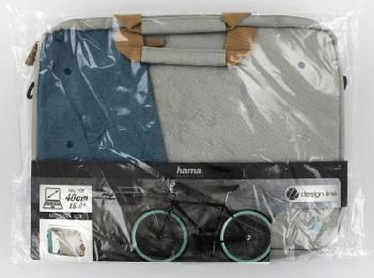 Hama Laptoptas Florence Design 15.6 Petrol/grijs 6 Hama Laptoptas Florence Design 15.6 Petrol/grijs - Afbeelding 4