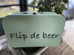 Merkloos Koffertje Karton Groen Maat L Met Eigen Opdruk - Met Naam -Reisbagage Winkel 1200x899 3