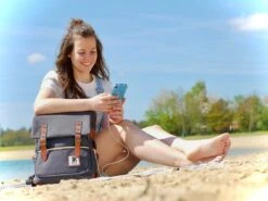 SENNA Rugzak – 15,6 Inch Laptop Rugtas - 30L – USB Oplaadstation - Waterafstotend - Grijs -Reisbagage Winkel 1200x900 5