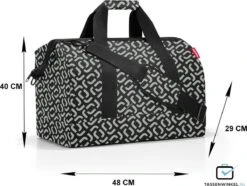 Reisenthel Allrounder L Reistas Sporttas - 30L - Signature Black Zwart -Reisbagage Winkel 1200x905 2