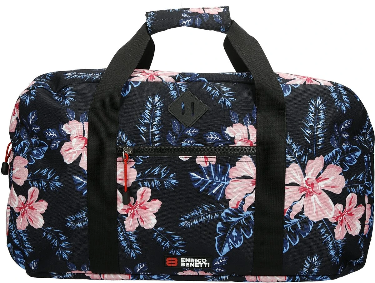 Enrico Benetti Capetown Sporttas/ Reistas - Donkere Bloem 8 Enrico Benetti Capetown Sporttas/ Reistas - Donkere Bloem - Afbeelding 6