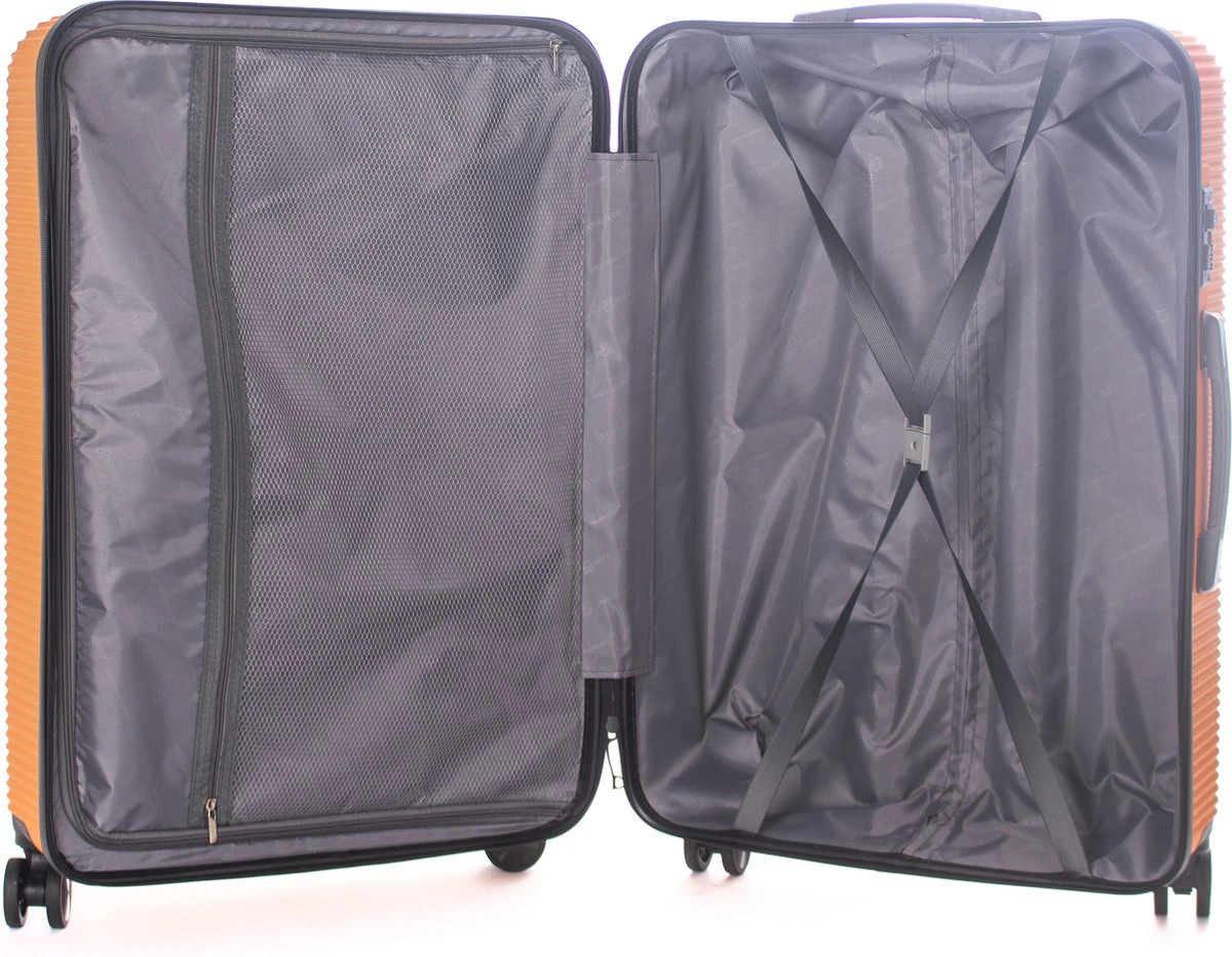 AttitudeZ Air-Z Handbagage Koffer Oranje 55cm - TSA-slot 6 AttitudeZ Air-Z Handbagage Koffer Oranje 55cm - TSA-slot - Afbeelding 4