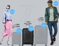 ©TROLLEYZ - Amsterdam No.9 - Reiskoffer 69cm Met TSA Slot - Dubbele Wielen - 360° Spinners - 100% ABS - Reiskoffer In Night Black -Reisbagage Winkel 1200x942