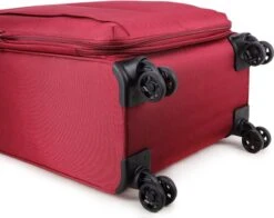 Decent D-Upright Handbagage Koffer - 55 Cm - TSA Slot - Bordeaux Rood -Reisbagage Winkel 1200x952 2