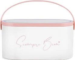 Beautycase Wit - LED-spiegel - Make Up - Make-up Org - Make-up Organizer Met Spiegel - Make-up Koffer - Beautycase - Multifunctioneel - Reisformaat